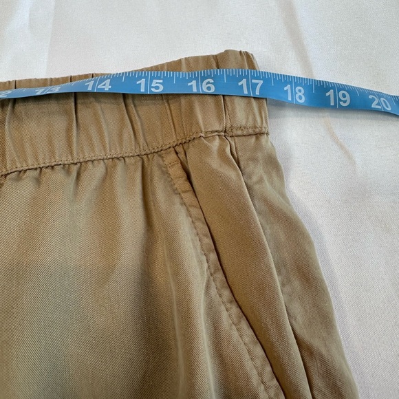 Banana Republic factory tencel pants elastic waist cuff large tan joggers tensil - Picture 6 of 10